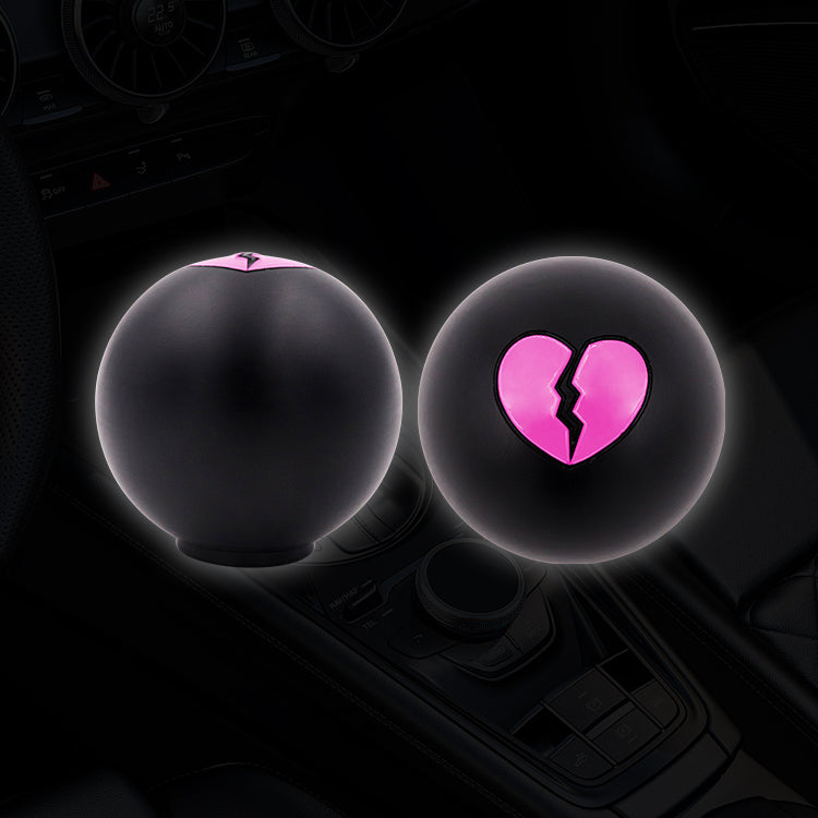 BRAND NEW JDM BROKEN HEART Gear Shifter Black Ball Manual Gear Stick Shift Knob w/ Adapters