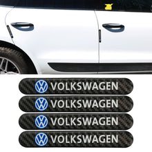 Load image into Gallery viewer, Brand New 4PCS Volkswagen Real Carbon Fiber Black Car Trunk Side Fenders Door Badge Scratch Guard Sticker