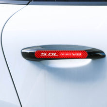 Load image into Gallery viewer, Brand New 4PCS 5.0L COYOTE V8 Real Carbon Fiber Red Car Trunk Side Fenders Door Badge Scratch Guard Sticker