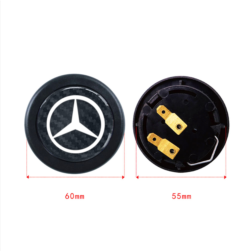 Brand New Universal Mercedes Benz Car Horn Button Black Steering Wheel Horn Button Center Cap