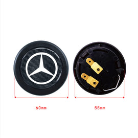 Brand New Universal Mercedes Benz Car Horn Button Black Steering Wheel Horn Button Center Cap