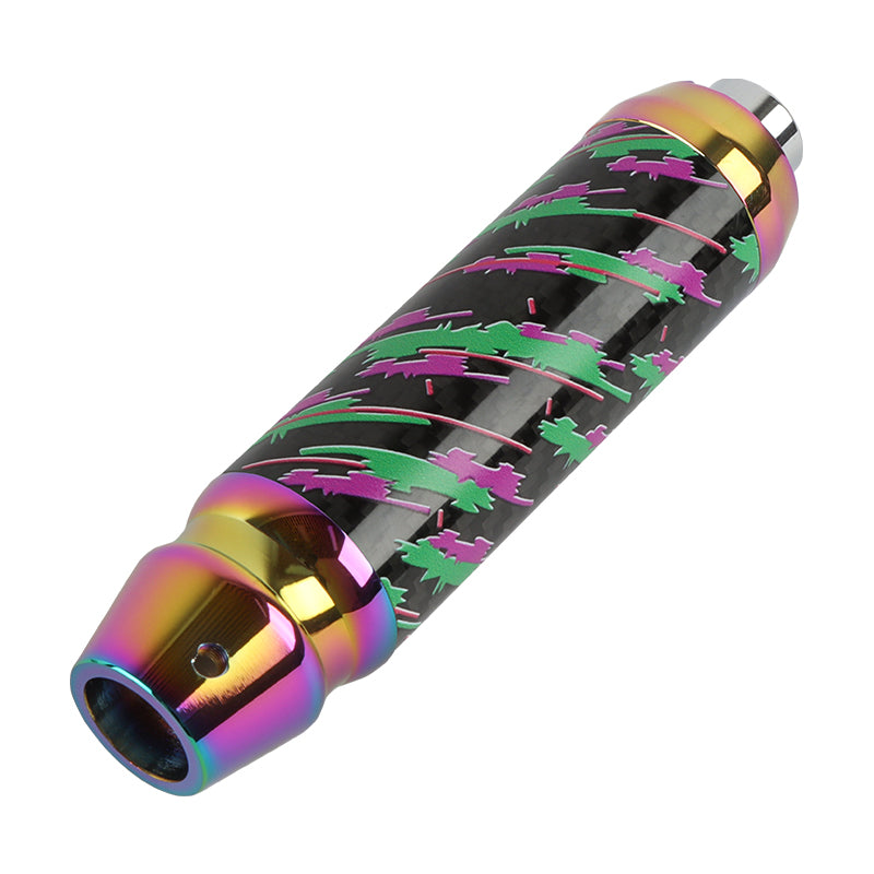 Brand New HKS Style Universal Real Carbon Fiber Neo Chrome Aluminum Automatic Transmission Racing Gear Shift Knob