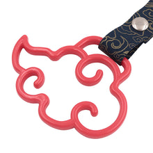Load image into Gallery viewer, Brand New Cloud Handle Red JDM TSURIKAWA Ring Subway Train Bus Black Handle Strap Charm Drift
