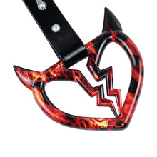Load image into Gallery viewer, Brand New Devil Demon Broken Heart Black JDM TSURIKAWA Ring Subway Train Bus Handle Strap Charm Drift
