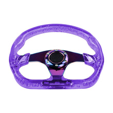 Load image into Gallery viewer, Brand New JDM Universal 6-Hole 326mm Vip Purple Crystal Bubble Neo Spoke Steering Wheel