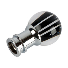 Load image into Gallery viewer, Brand New Universal Jdm Round Ball Crystal Clear Black Stripes Manual Car Racing Gear Shift Knob Shifter M12 M10 M8