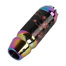 Load image into Gallery viewer, Brand New Universal Sakura Flower Real Carbon Fiber Neo Chrome Aluminum Automatic Transmission Racing Gear Shift Knob