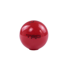 Load image into Gallery viewer, Brand New TRD Red Ball Round Shift knob 6 Speed For TOYOTA with M12 x 1.25 Adapter