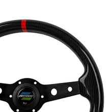 Load image into Gallery viewer, Brand New 350mm 14&quot; Universal JDM SPOON SPORTS Black Real Carbon Fiber Steering Wheel