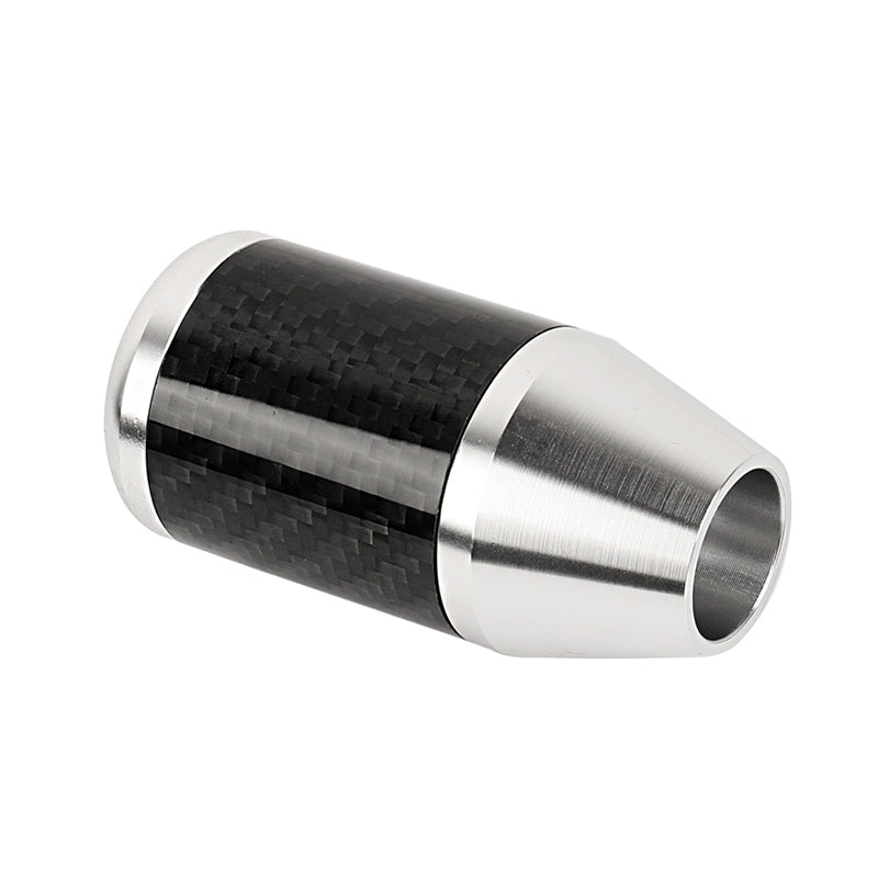 Brand New Universal 6 SPEED Silver Real Carbon Fiber Racing Gear Stick Shift Knob For MT Manual M12 M10 M8