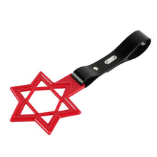Load image into Gallery viewer, Brand New Hexagram Shaped Red JDM TSURIKAWA Subway Bus Black Handle Strap Charm Drift