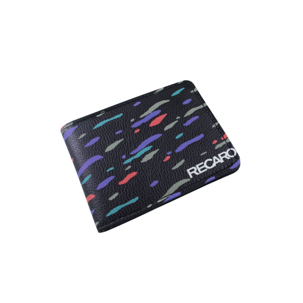 Brand New Recaro Men's Cloth Leather Bifold Credit Card ID Holder Wallet US