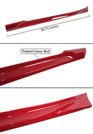 Brand New Yofer 2018-2022 Honda Accord San Marino Red Add-On Side Skirt Extensions Splitter