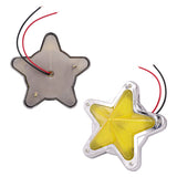 BRAND NEW 1PCS Yellow Star Shaped Side Marker / Accessory / Led Light / Turn Signal