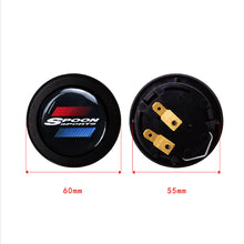 Load image into Gallery viewer, Brand New Universal Spoon Sports Car Horn Button Black Steering Wheel Center Cap