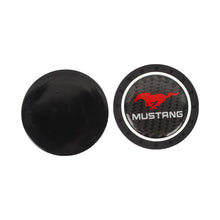 Load image into Gallery viewer, Brand New 2PCS Mustang Real Carbon Fiber Car Cup Holder Pad Water Cup Slot Non-Slip Mat Universal