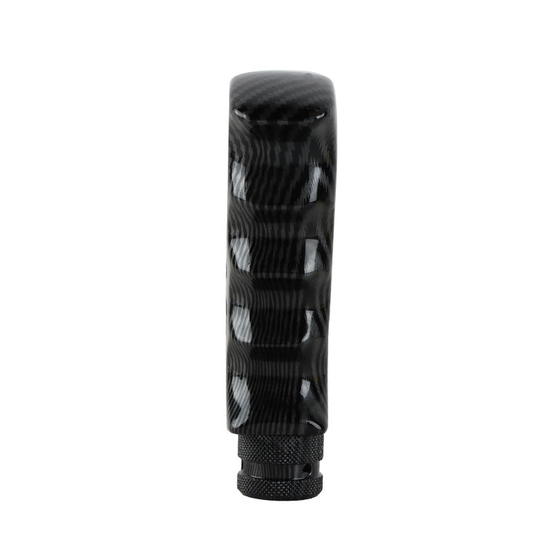 Brand New Universal Carbon Fiber Look Slotted Pistol Grip Handle Manual Gear Shift Knob Shifter M8 M10 M12