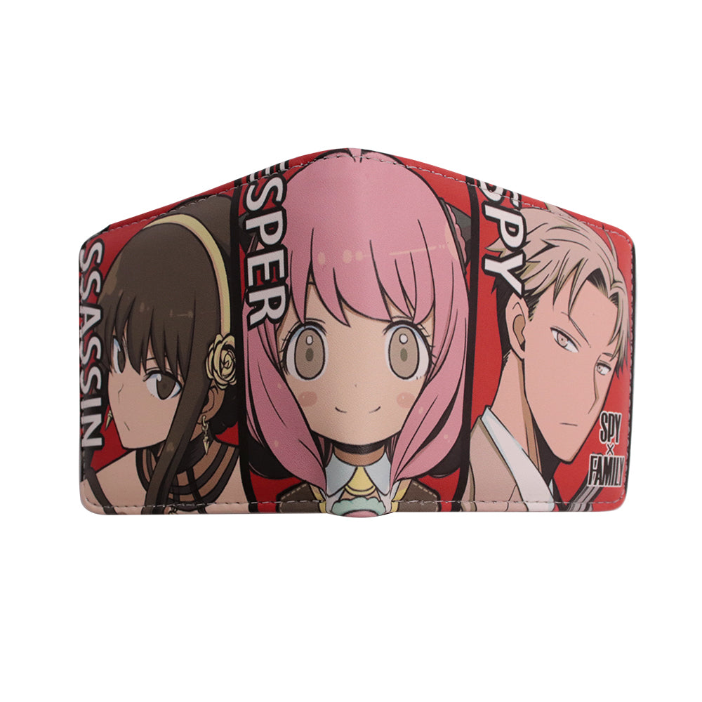 Brand New Unisex SPY X Family Anya Forger Anime Purse Short Bifold Fashion Leather Wallet