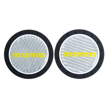 Load image into Gallery viewer, Brand New 2PCS MOMO Real Carbon Fiber Car Cup Holder Pad Water Cup Slot Non-Slip Mat Universal