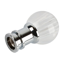 Load image into Gallery viewer, Brand New Universal Jdm Round Ball Crystal Clear White Stripes Manual Car Racing Gear Shift Knob Shifter M12 M10 M8