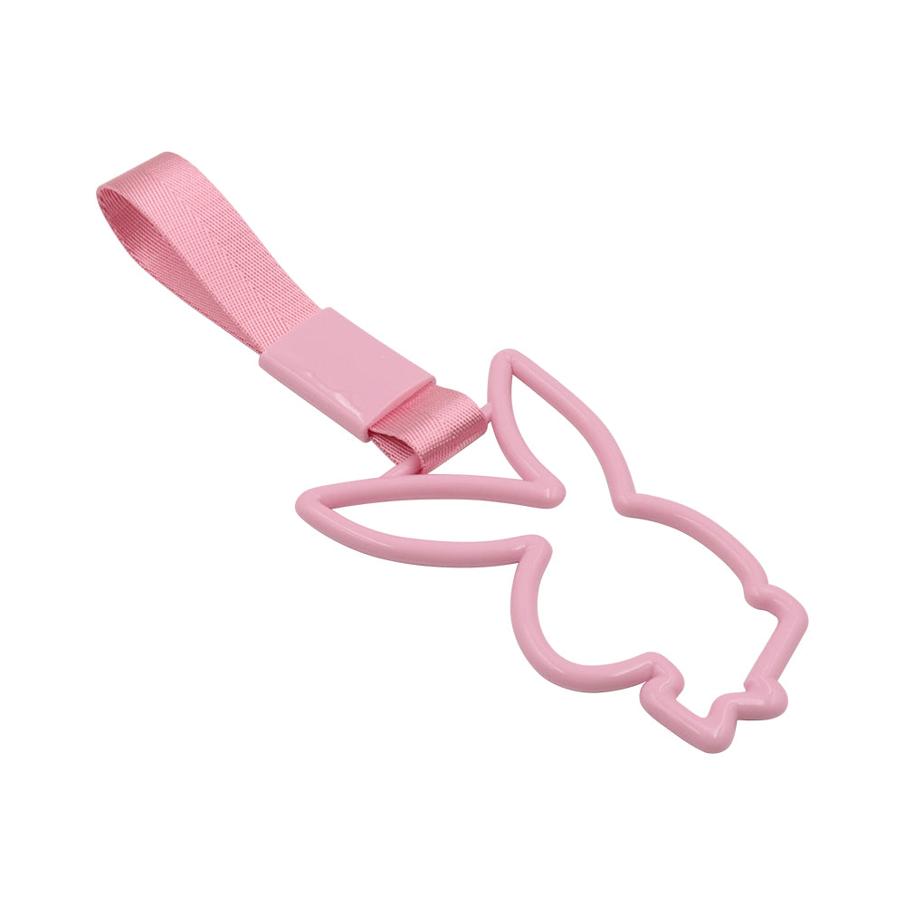 Brand New Playboy Bunny Shaped Pink JDM TSURIKAWA Subway Bus Pink Handle Strap Charm Drift