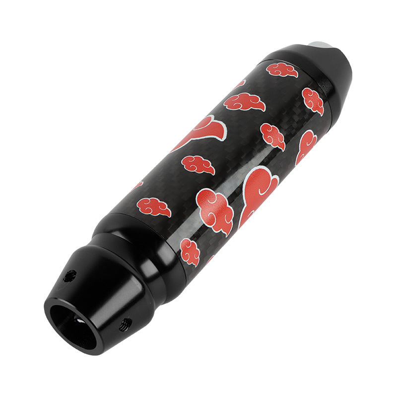 Brand New Naruto Akatsuki Cloud Universal Real Carbon Fiber Black Aluminum Automatic Transmission Racing Gear Shift Knob