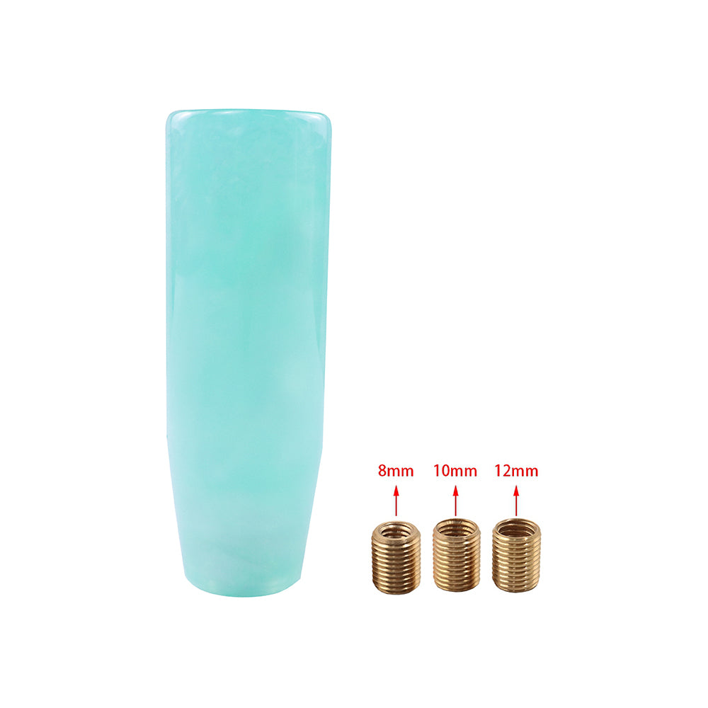 Brand New 12CM Universal Pearl Long Teal Stick Manual Car Gear Shift Knob Shifter M8 M10 M12