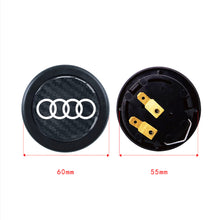 Load image into Gallery viewer, Brand New Universal Audi Car Horn Button Black Steering Wheel Horn Button Center Cap