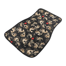 Load image into Gallery viewer, Brand New 4PCS SAKURA KOI FISH Racing Black Fabric Car Floor Mats Interior Carpets