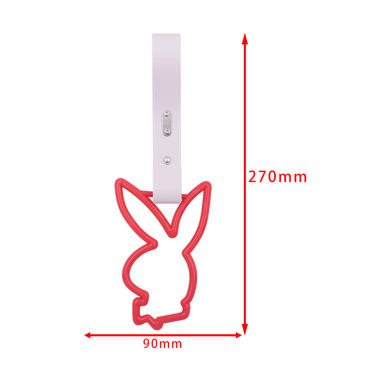 Brand New Playboy Bunny Shaped Red JDM TSURIKAWA Subway Bus Handle Strap Charm Drift