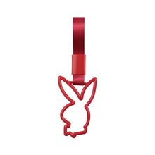 Load image into Gallery viewer, Brand New Playboy Bunny Shaped Red JDM TSURIKAWA Subway Bus Red Handle Strap Charm Drift