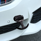 Brand New JDM Universal Front / Rear Cool Black Track Racing Style ABS Tow Hook Ring Sticker For All Car Model