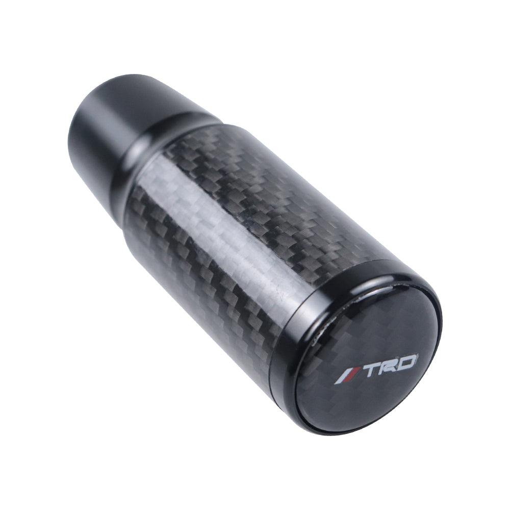 Brand New Universal TRD Black Real Carbon Fiber Racing Gear Stick Shift Knob For MT Manual M12 M10 M8