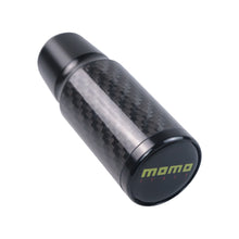 Load image into Gallery viewer, Brand New Universal Momo Black Real Carbon Fiber Racing Gear Stick Shift Knob For MT Manual M12 M10 M8