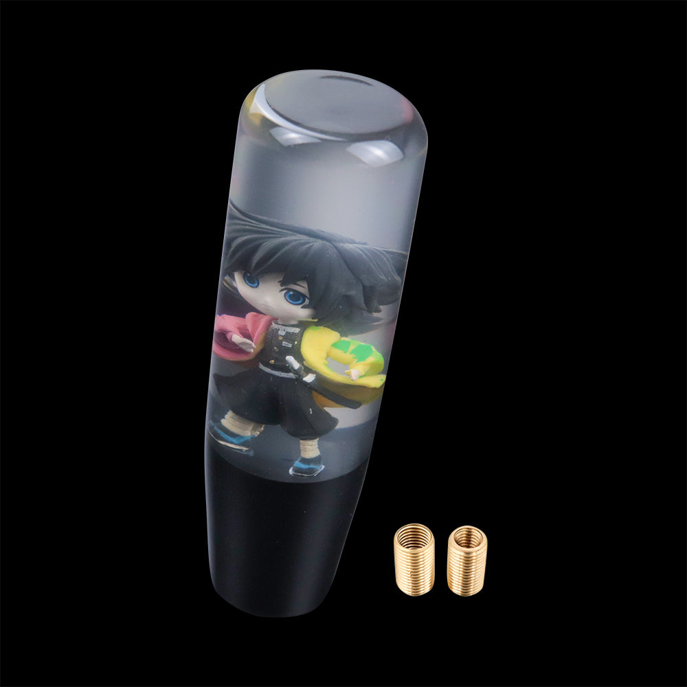 Brand New Universal Anime Character Crystal Clear Stick Car Manual Gear Shift Knob Shifter Lever Cover