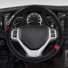 Load image into Gallery viewer, BRAND NEW LEXUS 15&quot; Diameter Car Steering Wheel Cover Carbon Fiber Style Look
