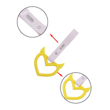 Load image into Gallery viewer, Brand New Devil Demon Heart Yellow JDM TSURIKAWA Ring Subway Train Bus Handle Strap Charm Drift