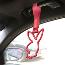 Load image into Gallery viewer, Brand New Playboy Bunny Shaped Red JDM TSURIKAWA Subway Bus Red Handle Strap Charm Drift