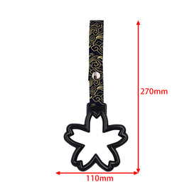 Brand New Sakura Flower Black JDM TSURIKAWA Subway Bus Handle Strap Charm Drift