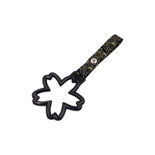 Load image into Gallery viewer, Brand New Sakura Flower Black JDM TSURIKAWA Subway Bus Handle Strap Charm Drift