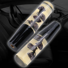 Load image into Gallery viewer, Brand New 1PCS Universal 20CM JDM Clear Purple Real Flowers Manual Car Black Base Racing Stick Shift Knob M8 M10 M12