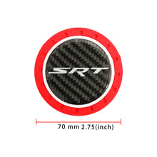 Load image into Gallery viewer, Brand New 2PCS SRT Real Carbon Fiber Car Cup Holder Pad Water Cup Slot Non-Slip Mat Universal