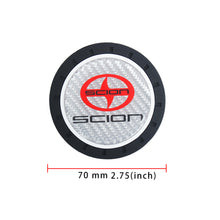 Load image into Gallery viewer, Brand New 2PCS Scion Real Carbon Fiber Car Cup Holder Pad Water Cup Slot Non-Slip Mat Universal