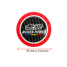 Load image into Gallery viewer, Brand New 2PCS Mugen Real Carbon Fiber Car Cup Holder Pad Water Cup Slot Non-Slip Mat Universal