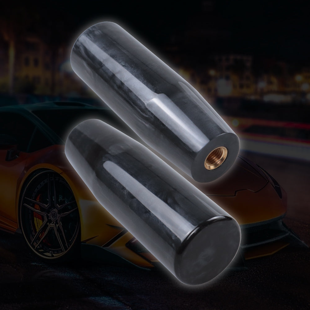 Brand New 12CM Universal Pearl Long Black Stick Manual Car Gear Shift Knob Shifter M8 M10 M12
