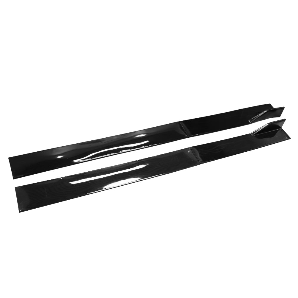 Brand New 4PCS Universal Car Side Skirt Extension Rocker Panel Body Lip Splitters Black