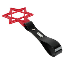Load image into Gallery viewer, Brand New Hexagram Shaped Red JDM TSURIKAWA Subway Bus Black Handle Strap Charm Drift