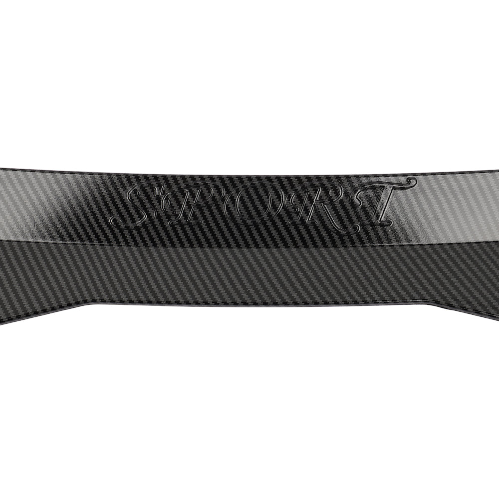 Brand New Car Rear Trunk Wing Spoiler ABS Carbon Fiber Look Modified Lip Universal Fit