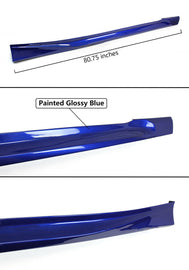 Brand New Yofer 2018-2022 Honda Accord Still Night Pearl Blue Add-On Side Skirt Extensions Splitter