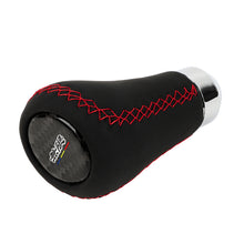 Load image into Gallery viewer, Brand New Universal Mugen Red Stitches Black Leather Manual Car Gear Shift Knob Shifter Lever M8 M10 M12